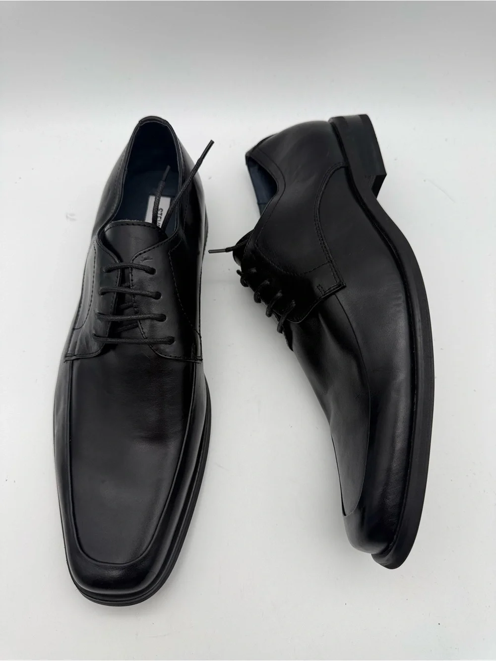 BRAND NEW Steve Madden Raddley Black Leather Oxfords Mismatch Sz R 9.5 / L 10